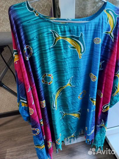 Пончо женское бу р.54,56