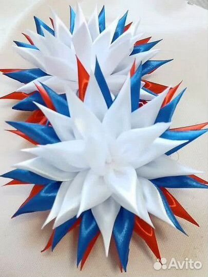 Пошив резинок для волос в стиле канзаши