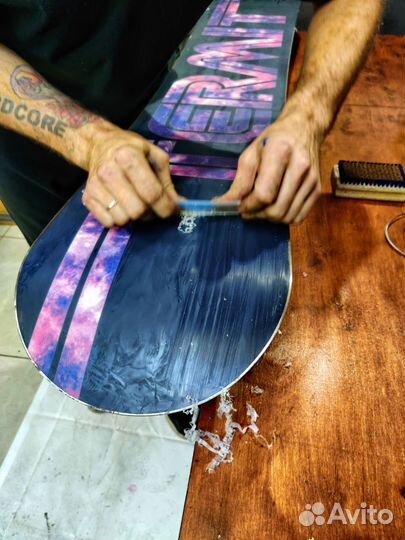 Обслуживание сноубордов, лыж