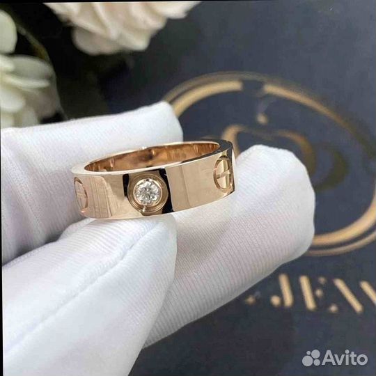 Кольцо Cartier Love, 3 бриллианта 0,13ct