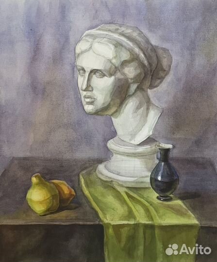 Натюрморты акварелью 50х60 см