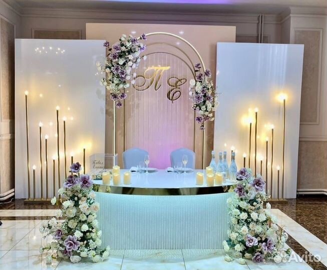 Оформление свадьбы, оформление фотозоны