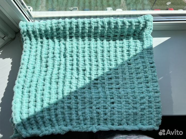 Вязанный плед детский