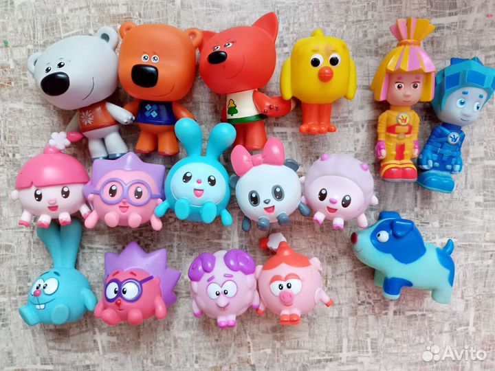 Резиновые игрушки герои мультфильмов