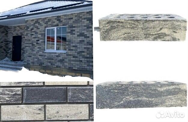 Кирпич облицовочный двухцветный