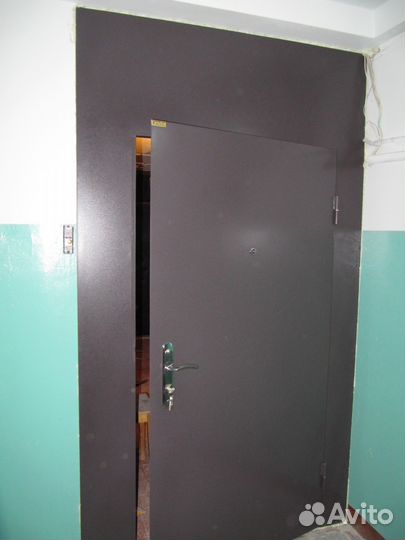 Стальная перегородка дверь в 9 этажку (На прямую )