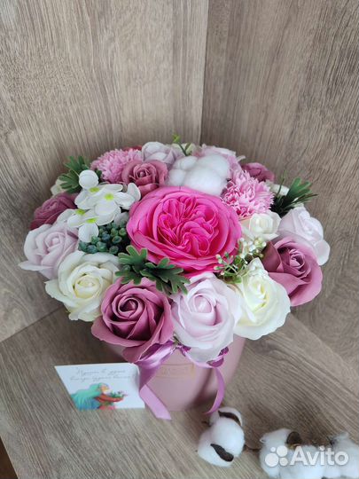 Букет из мыльных цветов