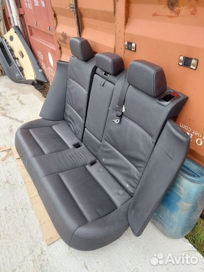 Бмв f25 заднее сидение в сборе, черная кожа
