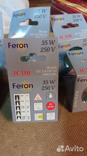 Лампочка Feron 35W. jcdr 50мм GU 5,3GX 5,3