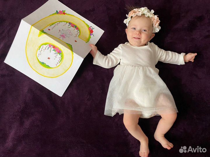 Нарядное платье для девочки 68 hm