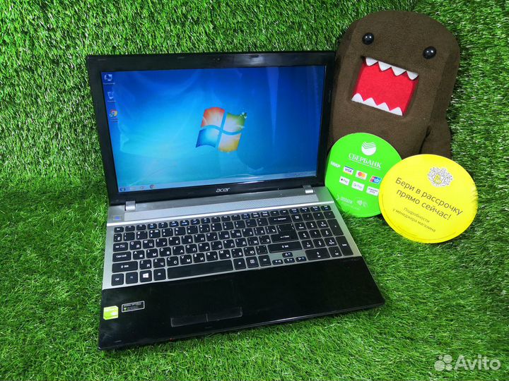 Мощный игровой ноутбук с новой батареей. Рассрочка