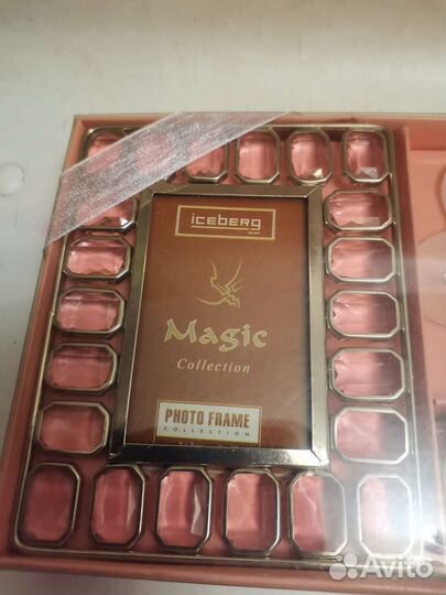 Подарочный набор из фоторамки и свечей iceberg