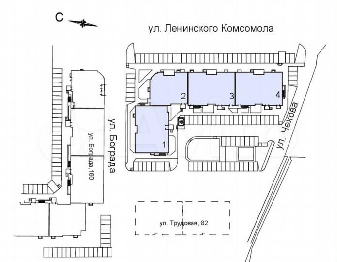 2-к. квартира, 51,3 м², 6/9 эт.