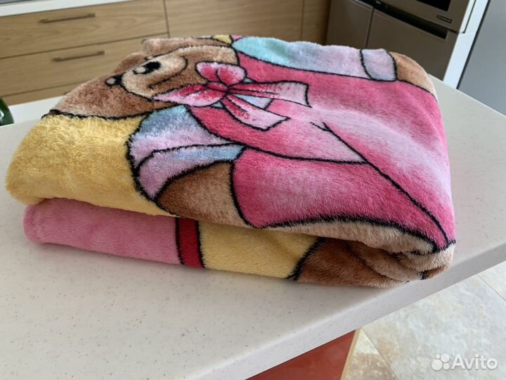 Плед детский плюшевый