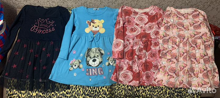 Вещи пакетом на девочку от 110-120