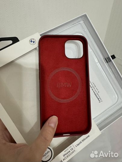 Силиконовый чехол BMW на iPhone 13 оригинал