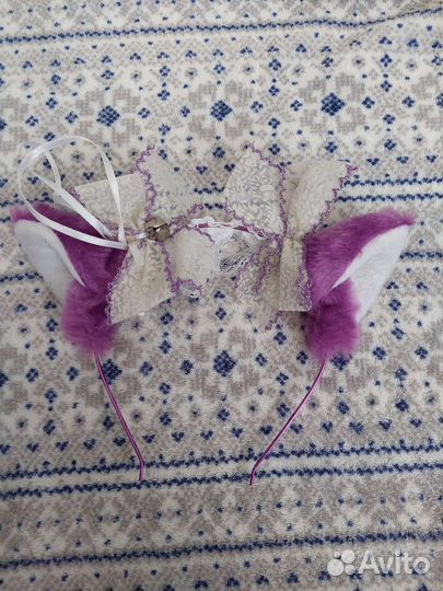 Кошачьи ушки ободок, планшет для бумаги + наклейка