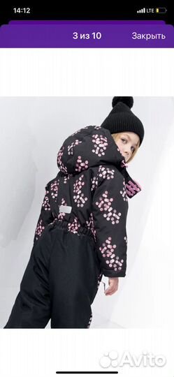 Зимний комбинезон для девочки 116