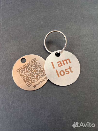 Адресник для собаки из нержавеющей стали