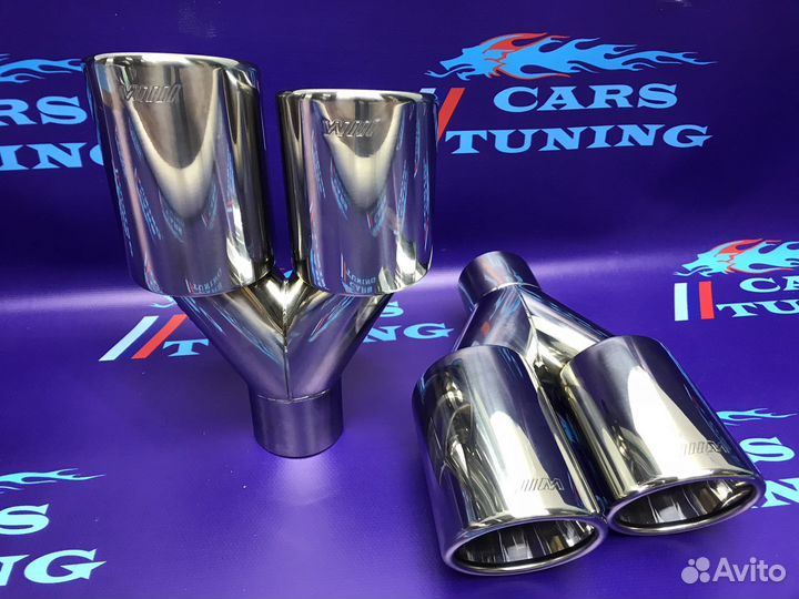 Насадки глушителя BMW M хром