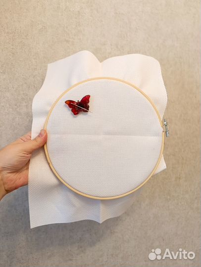 Игольница магнитная бабочка, для вышивки