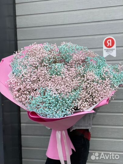 Букет гигант из гипсофил цветы, доставка