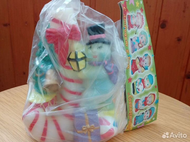 Свеча со снеговиком СССР