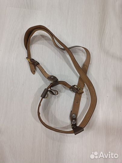 Армейский кожаный ремень портупея (СССР)