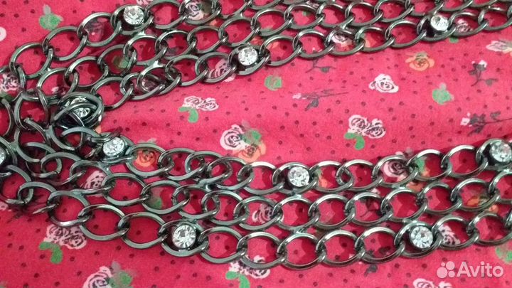 Ремень женский с кристаллами