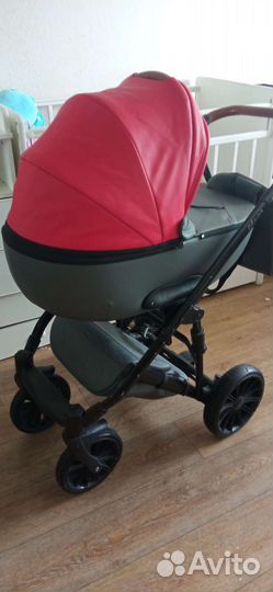Коляска 2 в 1 эко кожа