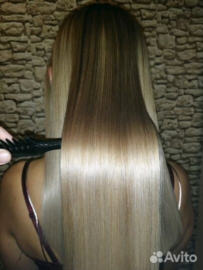 Кератиновое выпрямление волос