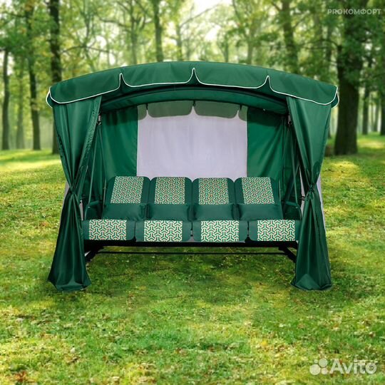 Садовые качели 4-х местные