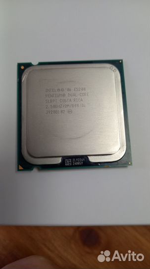 Процессор lga 775 intel pentium dual core E5200