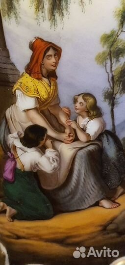 Парные вазы, Старый Париж, Франция, 19 век