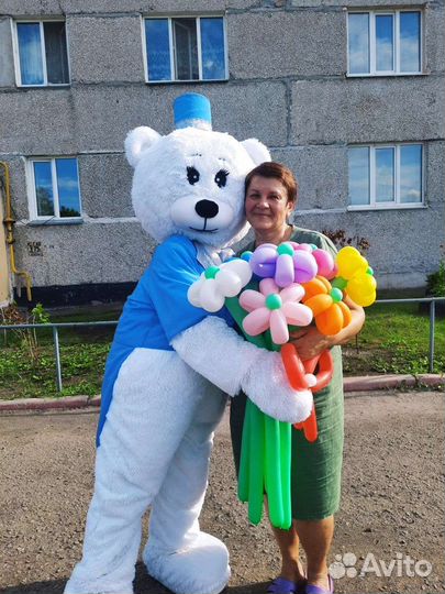 Ростовая кукла белый мишка
