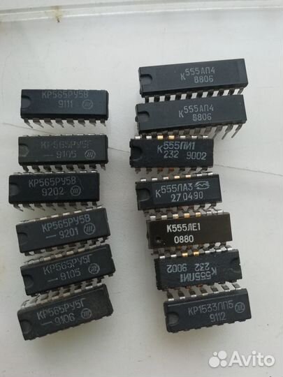 Процессор кр580вм80А, 133 и др. микросхемы