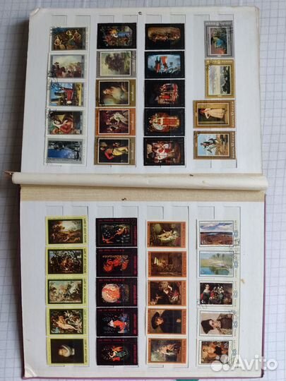 Марки в альбоме