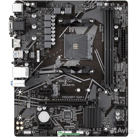 Материнская плата Gigabyte A520M S2H