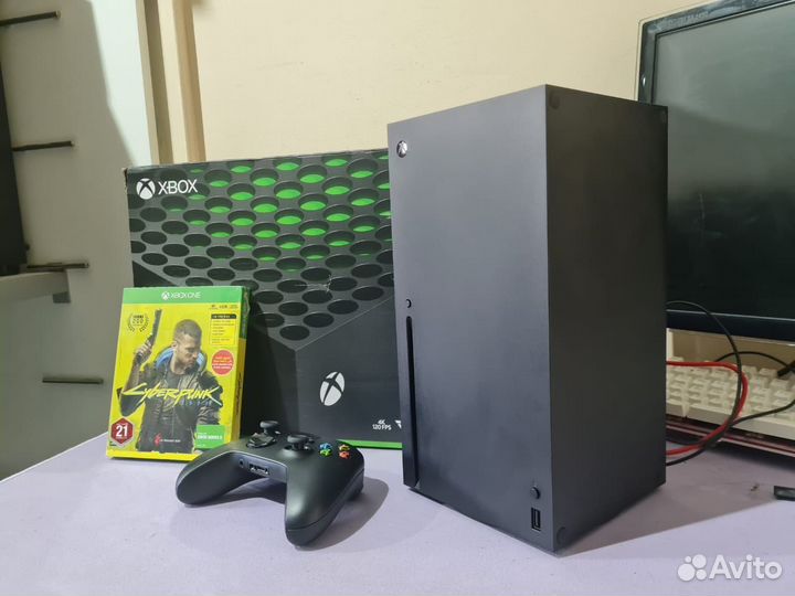 Xbox series x в отличном сост + Cyberpunk
