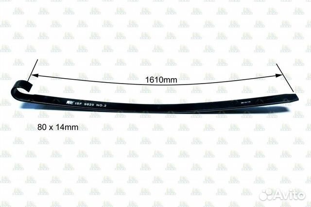 Рессора лист подкоренной передний, U.D.P.D. IZC10F