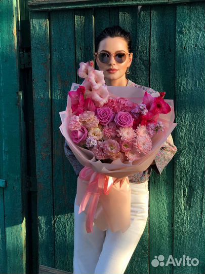 Букет цветы яркие Краснодар