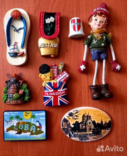 Магниты из разных стран, много