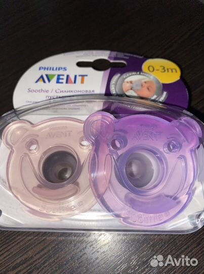 Соска пустышка avent (мишки) новая