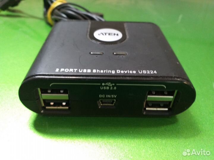 Aten US224 2-портовый USB 2.0 коммутатор