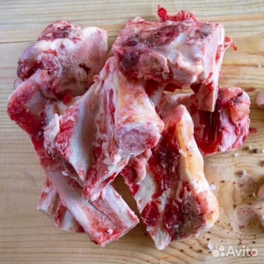 Мясо говядина обрезь кости для собак