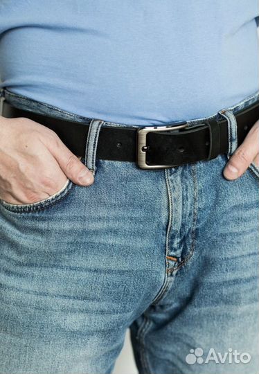 Ремень кожаный ручной работы