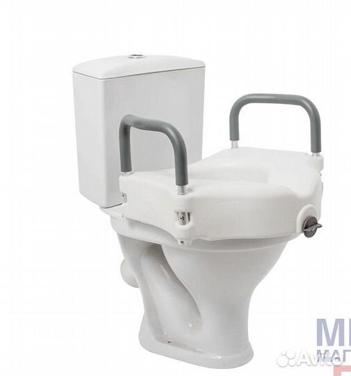 Насадка на унитаз с поручнями