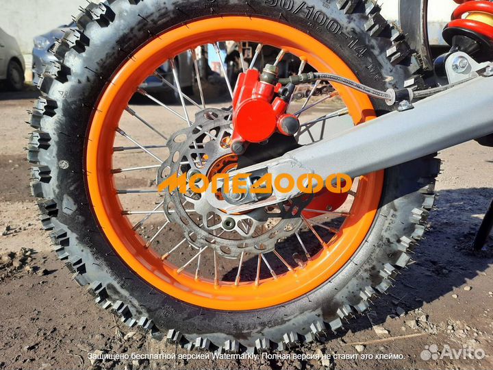 Питбайк RRC Roliz Racing 125E oranGe + шлем