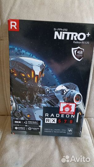 Видеокарта rx 570 4gb sapphire nitro+