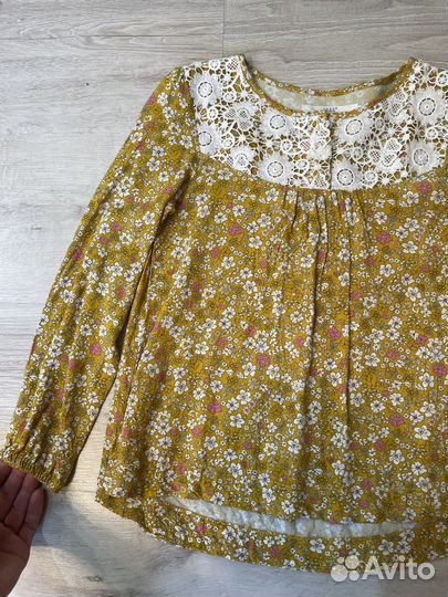 Блузка hm для девочки 134 размер